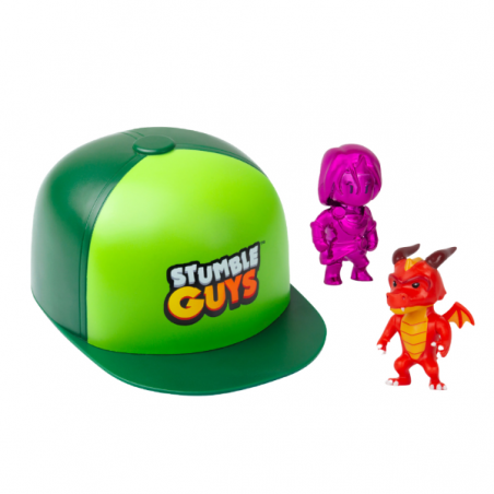 STUMBLE GUYS PACK GORRA CON 2 FIGURAS SORPRESA