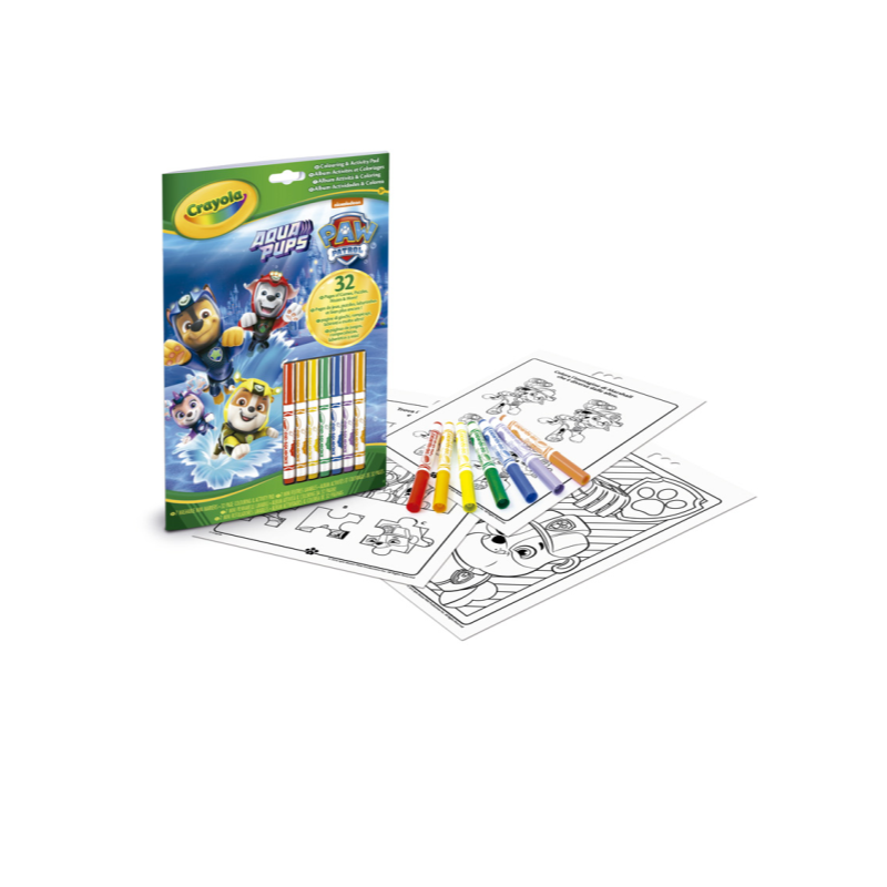 LIBRO ACTIVIDADES Y COLOREAR PAW PATROL 7 ROTULADORES