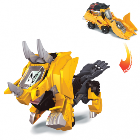 Switch & go dino brutus triceratops excavadora