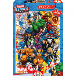 PUZZLE 500 PIEZAS HÉROES MARVEL