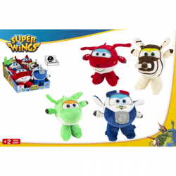 Con los peluches de tus PERSONASsonajes favoritos de SUPER WINGS podrás jugar y decorar tu habitació