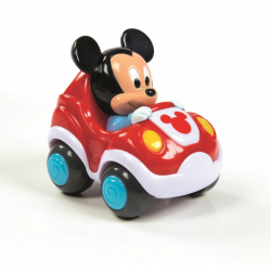 CLEMENTONI-JUGUETE BEBÉ COCHE PULL-BACK DISNEY BABIES