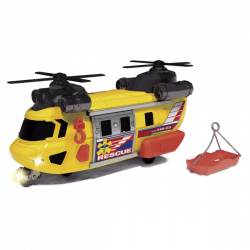 HELICOPTERO DE RESCATE CON LUZ Y SONIDO 30 CM ACTION SERIES