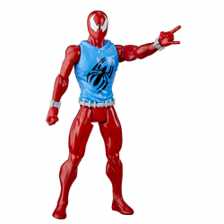 Spiderman figura web warrior titan surtido