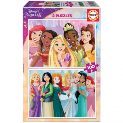 PUZZLE 2X100 PIEZAS DISNEY PRINCESS