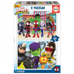 PUZZLE 2X20 PIEZAS SPIDEY AND HIS AMAZING FRIENDS