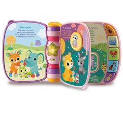 PRIMERAS CANCIONES ROSA LIBRO INTERACTIVO PARA BEBES