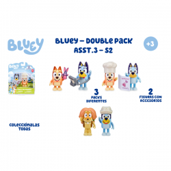 BLUEY PACK 2 FIGURAS S2 SURTIDO