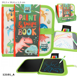 DINO WORLD LIBRO PARA PINTAR Y BORRAR