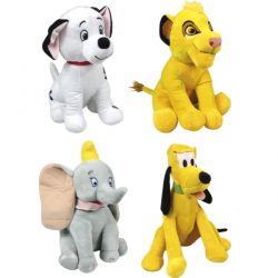 PELUCHE DISNEY 38CM DUMBO - DALMATA - SIMBA - PLUTO SURTIDO