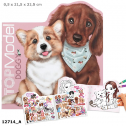 TOP MODEL DOGGY LIBRO PARA COLOREAR KITTY AND DOGGY