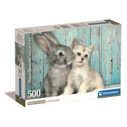 PUZZLE 500 GATO Y CONEJITO