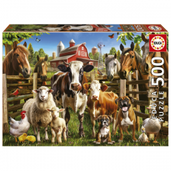 PUZZLE 500 LOS TRAVIESOS DE LA GRANJA