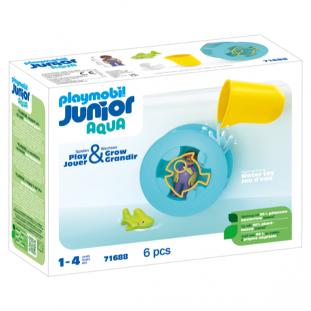 Rueda de agua con bebe tiburon junior aqua