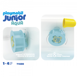 Rueda de agua con bebe tiburon junior aqua