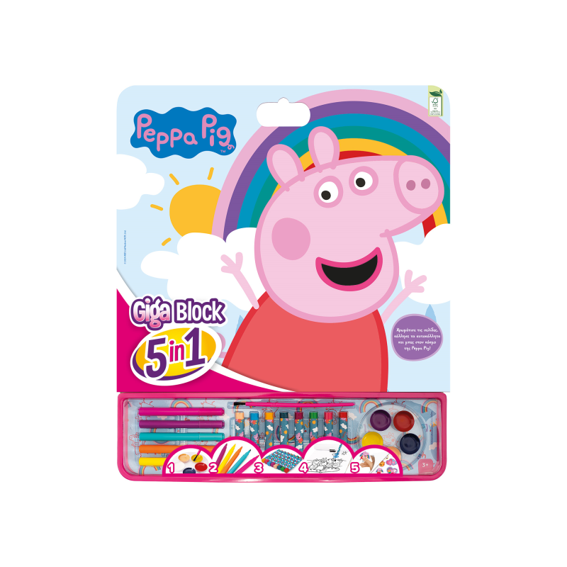 ACTIVIDADES GIGA BLOCK 5 EN 1 PEPPA PIG