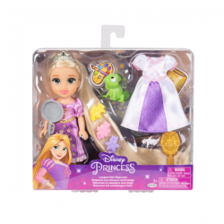 SET DE REGALO RAPUNZEL 15 CM CON ACCESORIOS