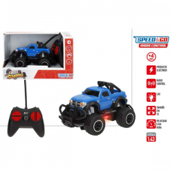 COCHE RC 1:43 PICK UP 13CM FULL FUNCTION CON LUZ SPEED AND GO SURTIDO