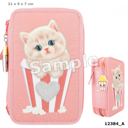 TOP MODEL ESTUCHE TRIPLE CON GATO CUTIE STAR