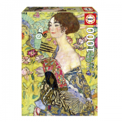 PUZZLE 1000 DAMA CON ABANICO, GUSTAV KLIMT