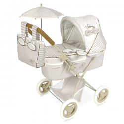 COCHE MUÑECA PLEGABLE CON SOMBRILLA VERONA 60CM