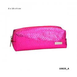 TOP MODEL ESTUCHE TUBULAR CON ESTAMPADO SERPIENTE ROSA