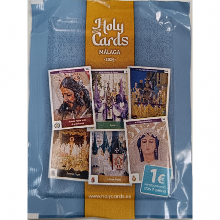 Sobre holy cards semana santa de malaga 2025