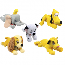 PELUCHE DISNEY CON SONIDO 50CM LADY - DUMBO - PLUTO - SIMBA - DALMATA