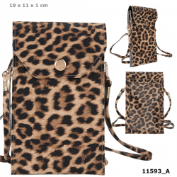 TOP MODEL BOLSO PARA EL MÓVIL LEOPARDO