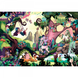 Puzzle 200 piezas bosque magico mysterious puzzle