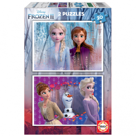 PUZZLE 2X20 PIEZAS FROZEN 2