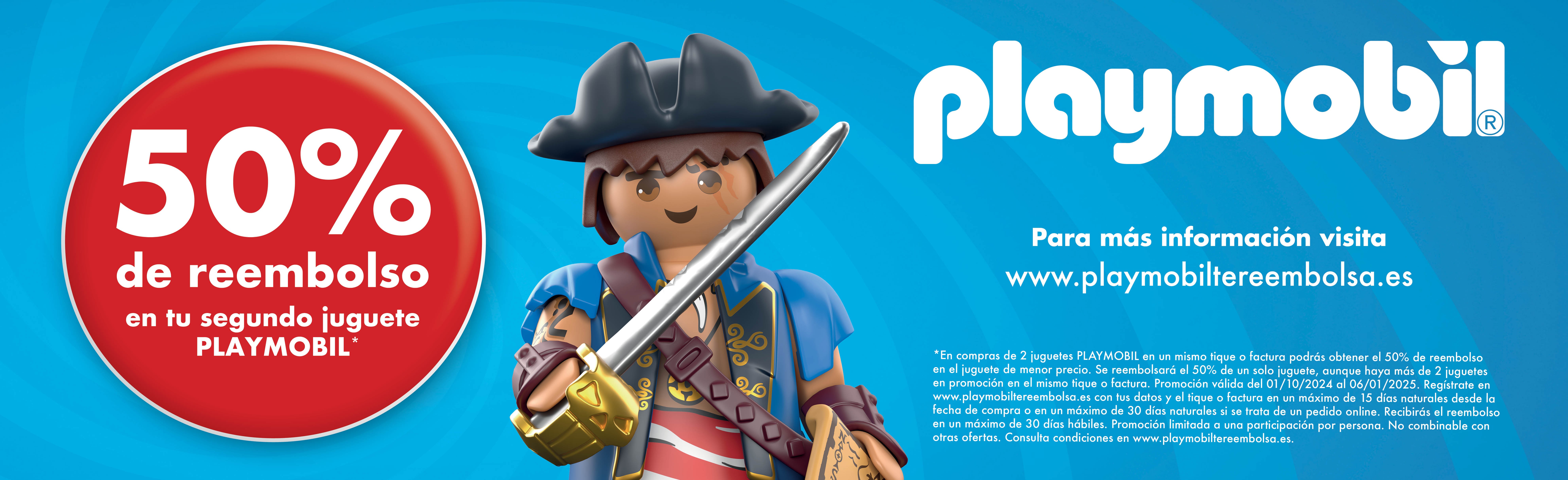 Promo 50% reembolso Playmobil